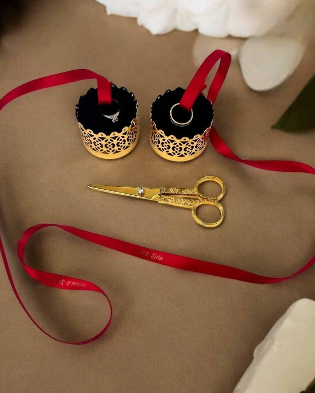 Cyzhome Armonia Gold Kadife Yükselti Ve Söz Makası Seti