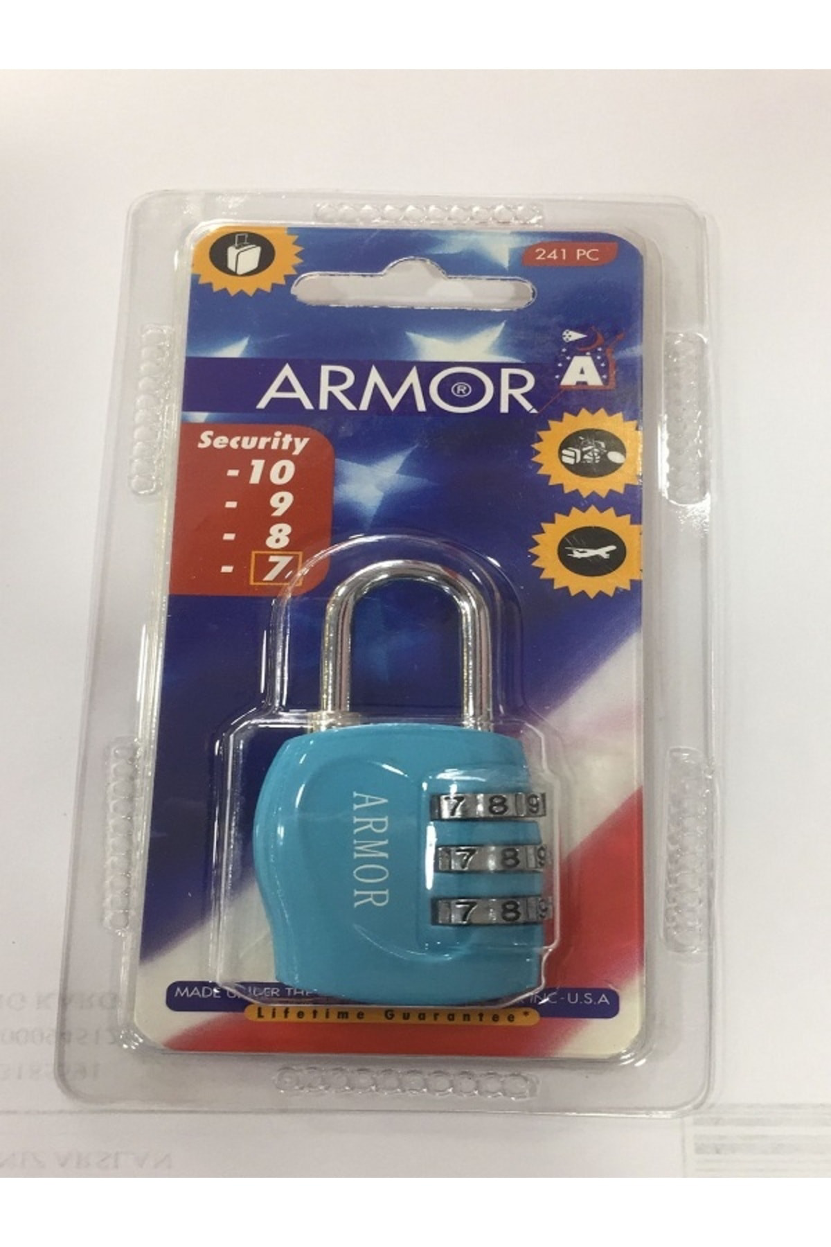 Armor Şifreli 3 Basamaklı Asma Mavi