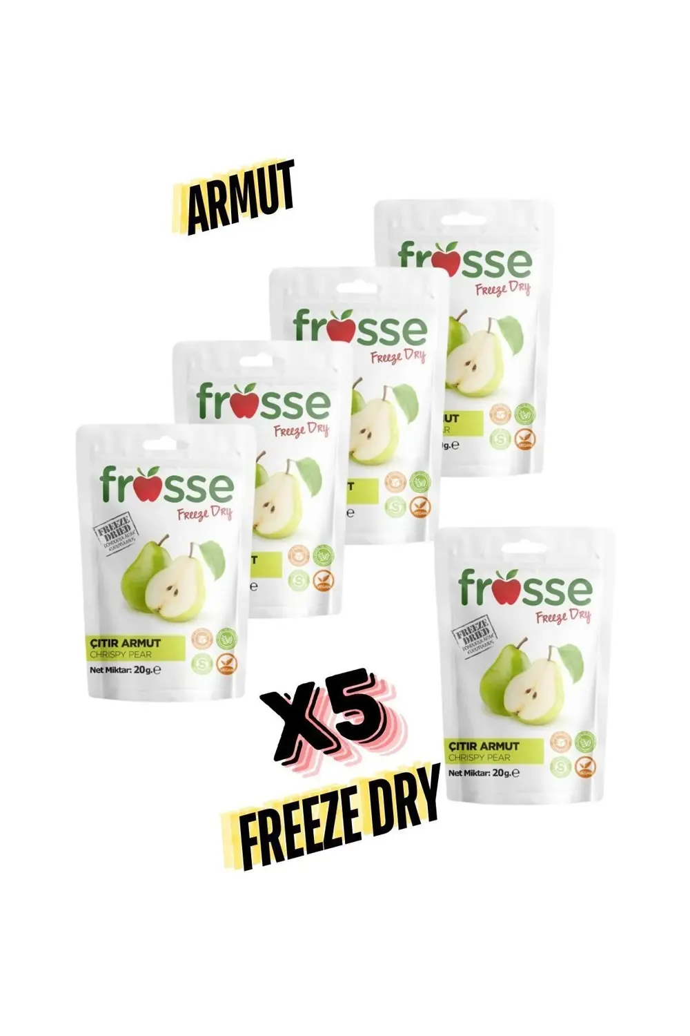 Armut Kıtırı - Freeze Dried - Üretici Firmadan Dondurularak Kurut