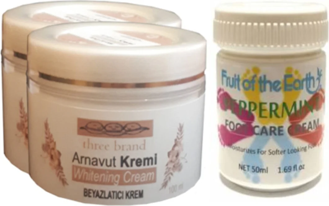 Arnavut Aklığı Kremi 100ML + Ayak Bakım Kremi 50ML – Cilt Açıklendirici & Nane Ferahlığı