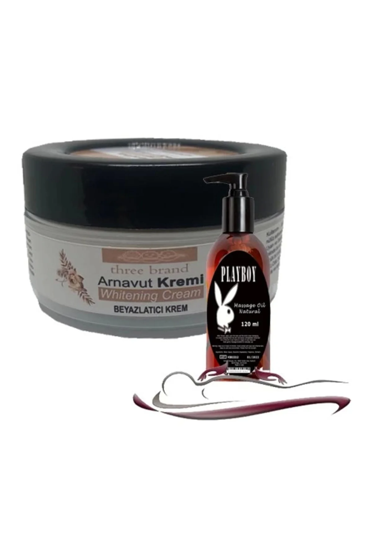 Arnavut Kremi 3 Adet 50ML Aklık Kremi + 120ML Playboy Masaj Yağı – Cilt Beyazlatma Seti Fiyatı, Yorumları ve Özellikleri