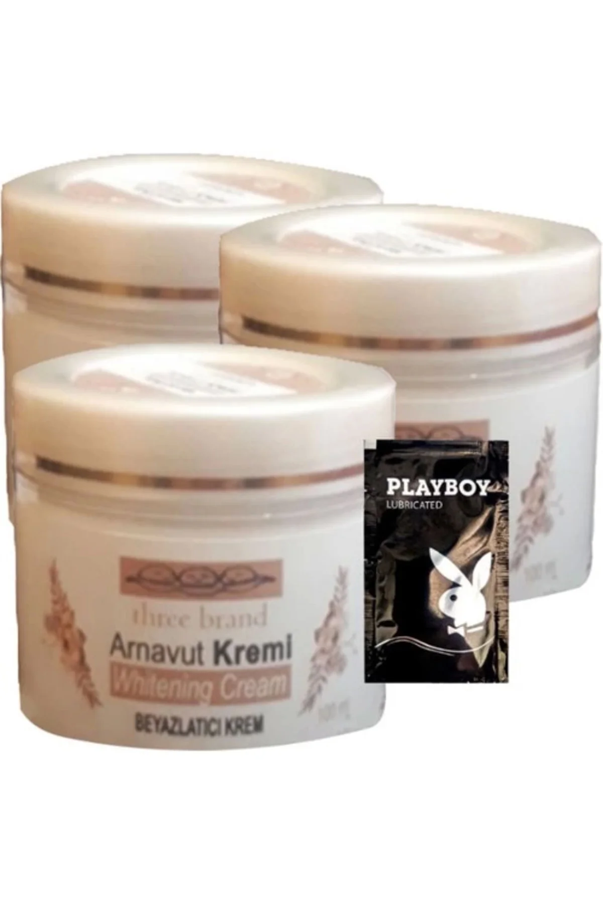 Arnavut Kremi 3'lü Whitening Cream Aklık Kremi 100 ml + 1 Hediye Jel