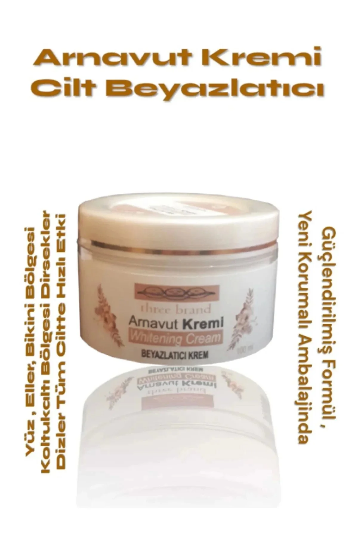 Arnavut Kremi Beyazlatıcı Krem – 3’lü Paket (100 ml x 3) | Cilt Beyazlatma
