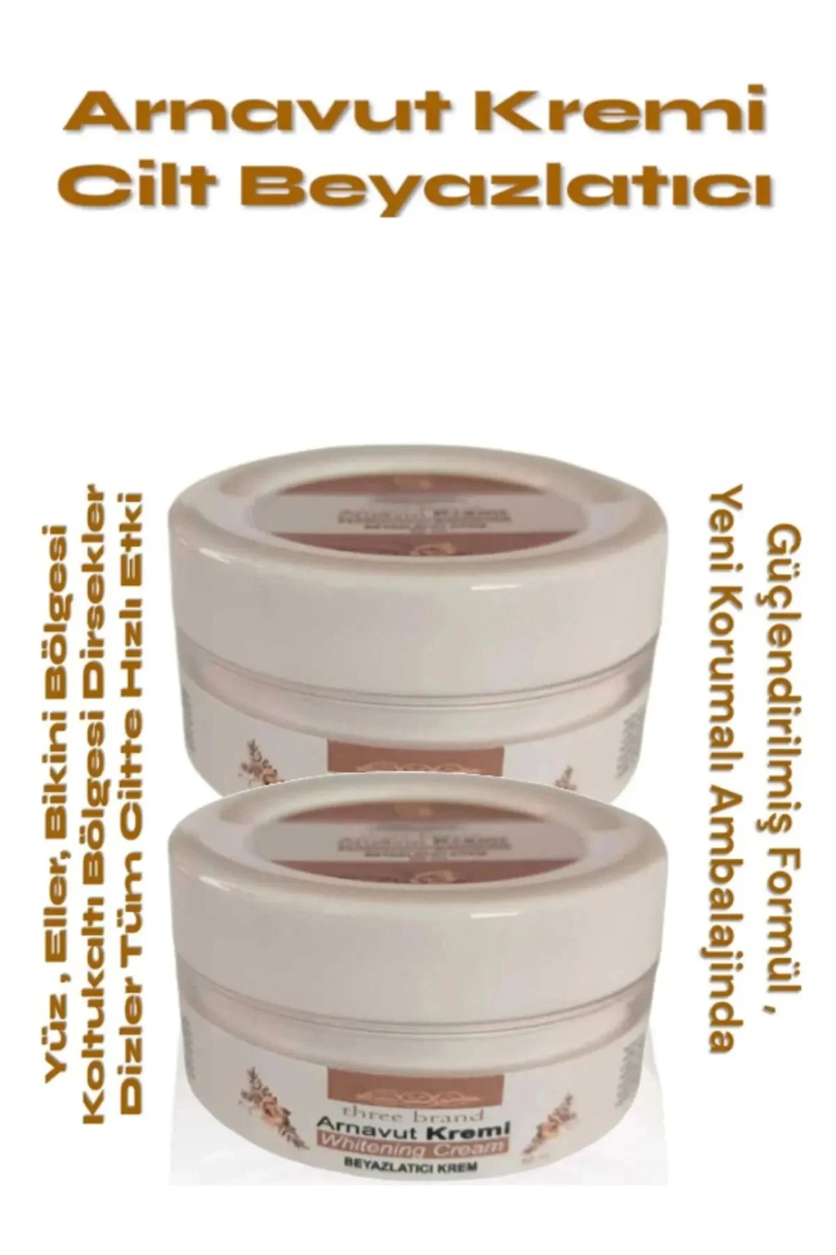 Arnavut Kremi Beyazlatıcı Krem – 100 ml X 2 ADET | Cilt Aklığı İçin Etkili Çözüm