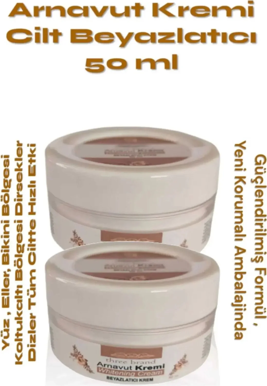 Arnavut Kremi Beyazlatıcı Krem 100 ml x 2 Adet - Cilt Açıcı Etkili