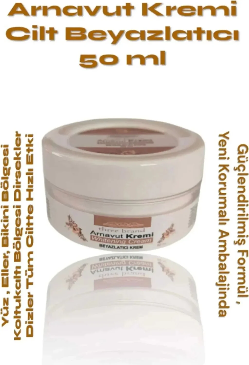 Arnavut Kremi Beyazlatıcı Krem 50ML - Etkili Cilt Aydınlatma