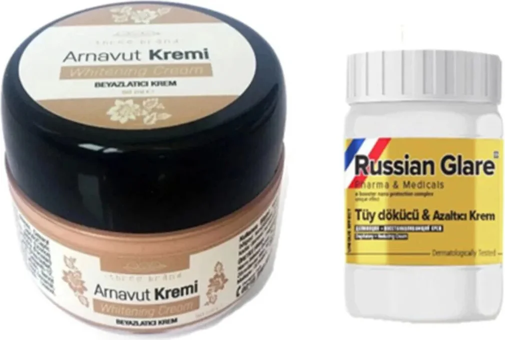 Arnavut Kremi + Russian Glare Tüy Dökücü Azaltıcı Merhem 50ml Set - Kalıcı Çözüm Fiyatı, Yorumları ve Özellikleri