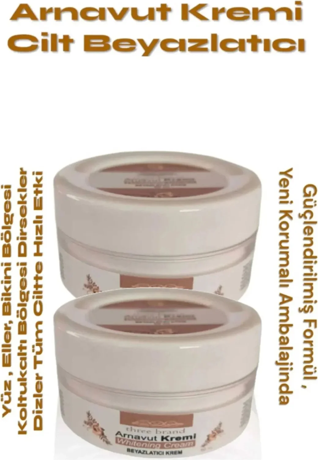 Arnavut Kremi Whitening Cream - Cilt Açartıcı Bakım Kremi 100 ml x 2 Adet
