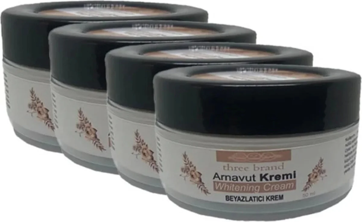 Arnavut Kremi Whitens Cream – Eşitsiz Cilt Tonu ve Leke Sorununa Etkili Çözüm, 4'lü Paket 50 ml