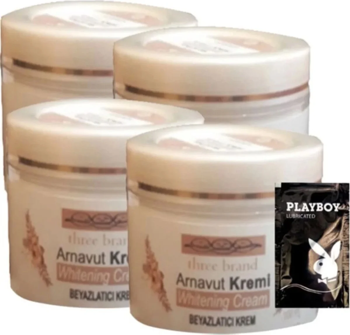 Arnavut Kremi Whitens Cream 4'lü Set 100 ml + 1 Adet Jel Hediye
