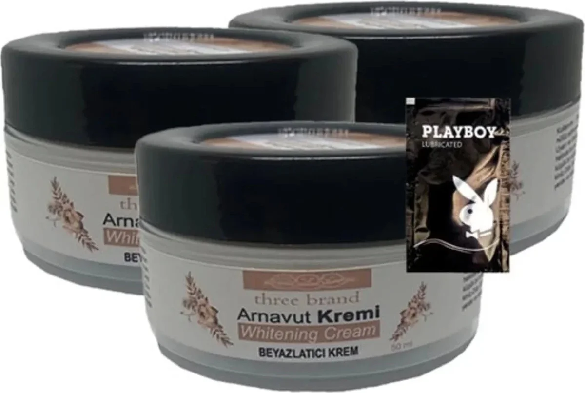 Arnavut Kremi Whitens Cream - 3lü 50 ml + Hediye Jel, Cilt Açıcı Krem Seti