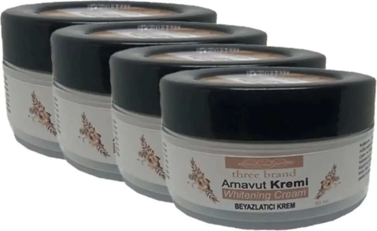 Arnavut Kremi Whitens Cream – 4'lü Paket 50 ml Cilt Beyazlatıcı Krem
