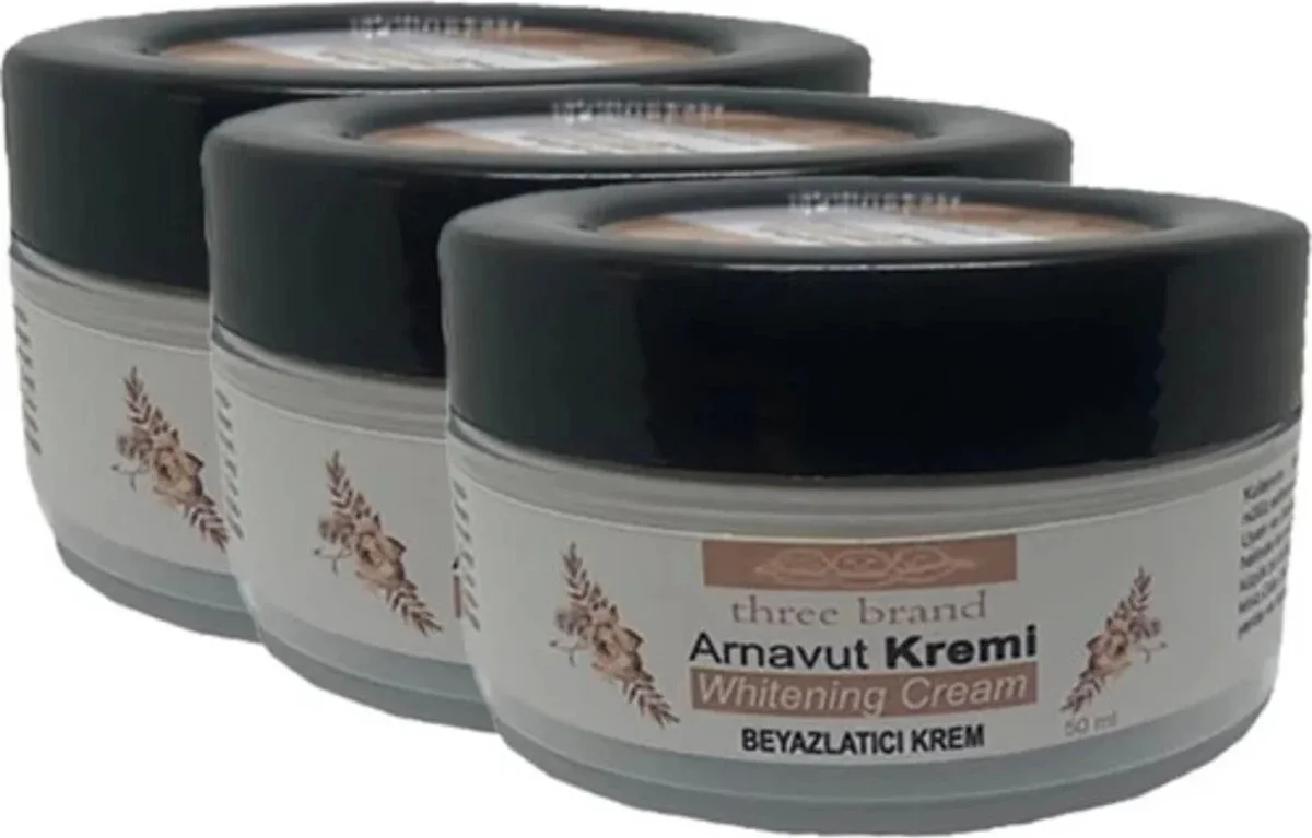 Arnavutkremleri Beyazlatıcı Krem 3 Adet – Cilt Tonunu Eşitler, Lekeleri Açır 50 ml
