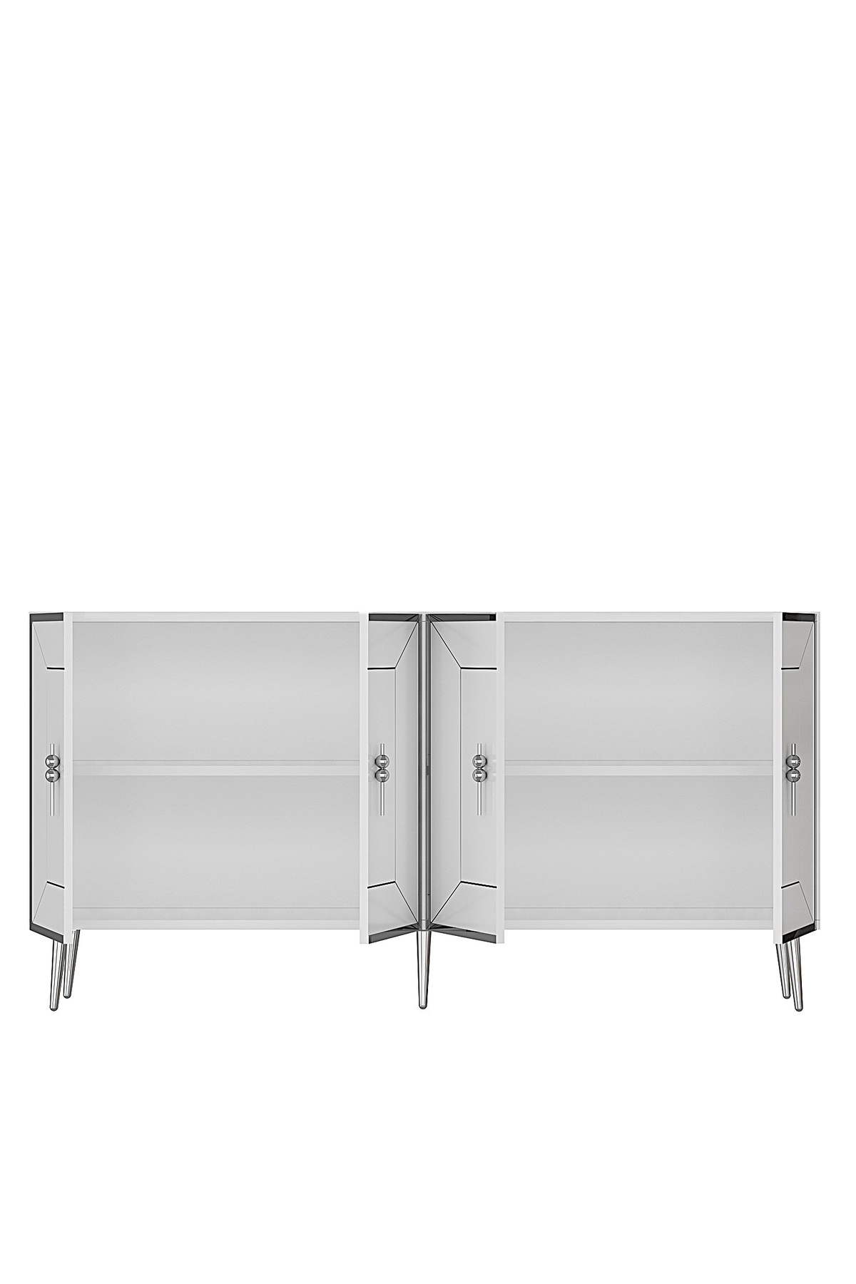 Cantek Dizayn Arnoct (Kb150) Konsol Beyaz-Gümüş