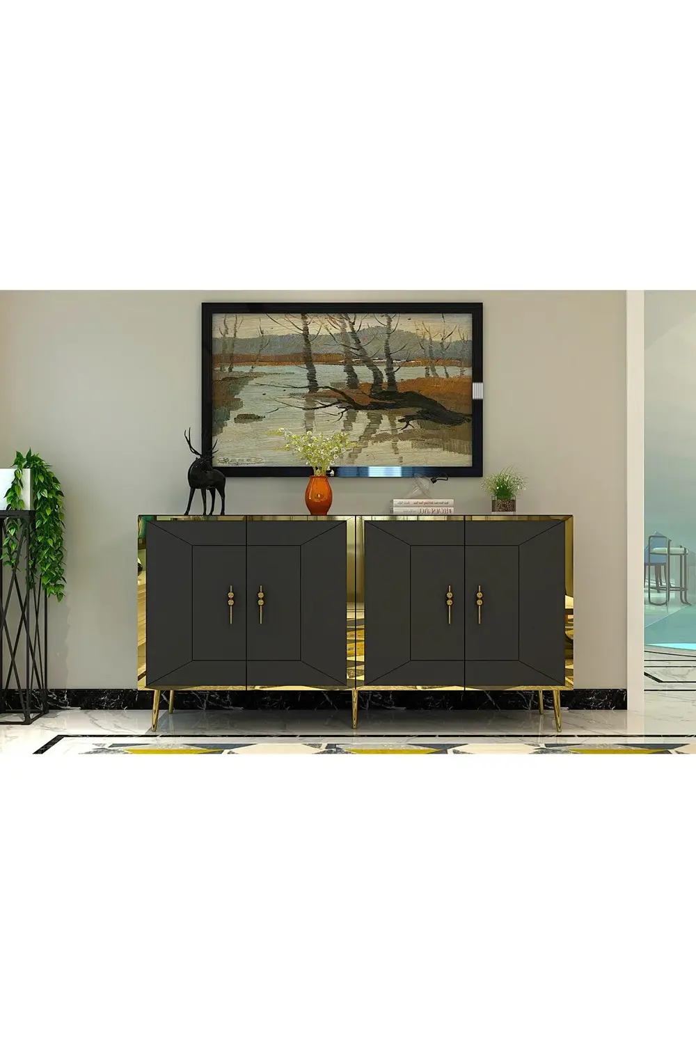 ARNOCT (KB150) KONSOL ANTRASİT-GÜMÜŞ