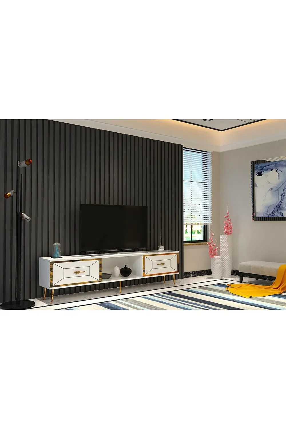 ARNOCT TV SEHPASI BEYAZ-ALTIN