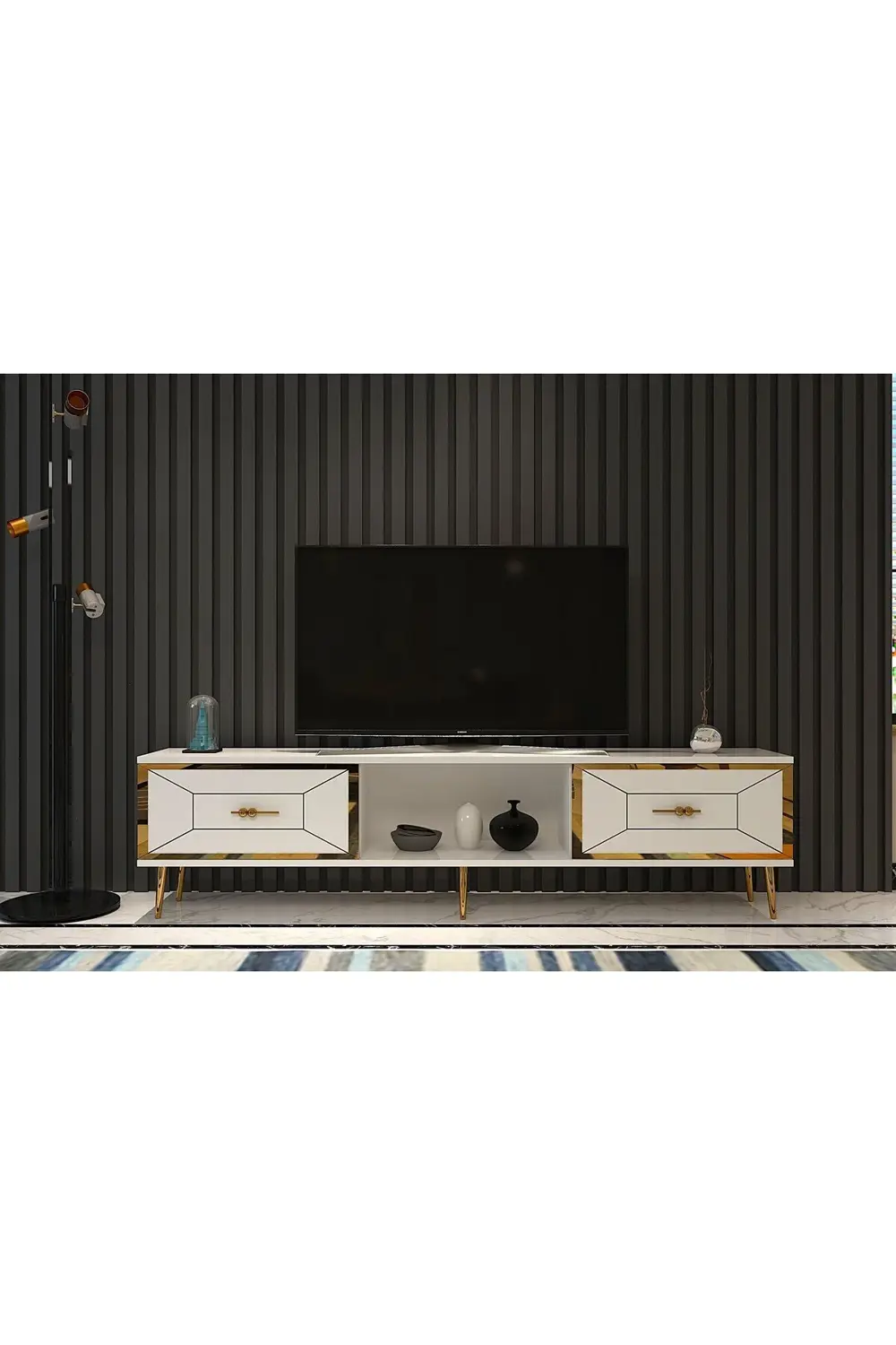 ARNOCT TV SEHPASI BEYAZ-ALTIN