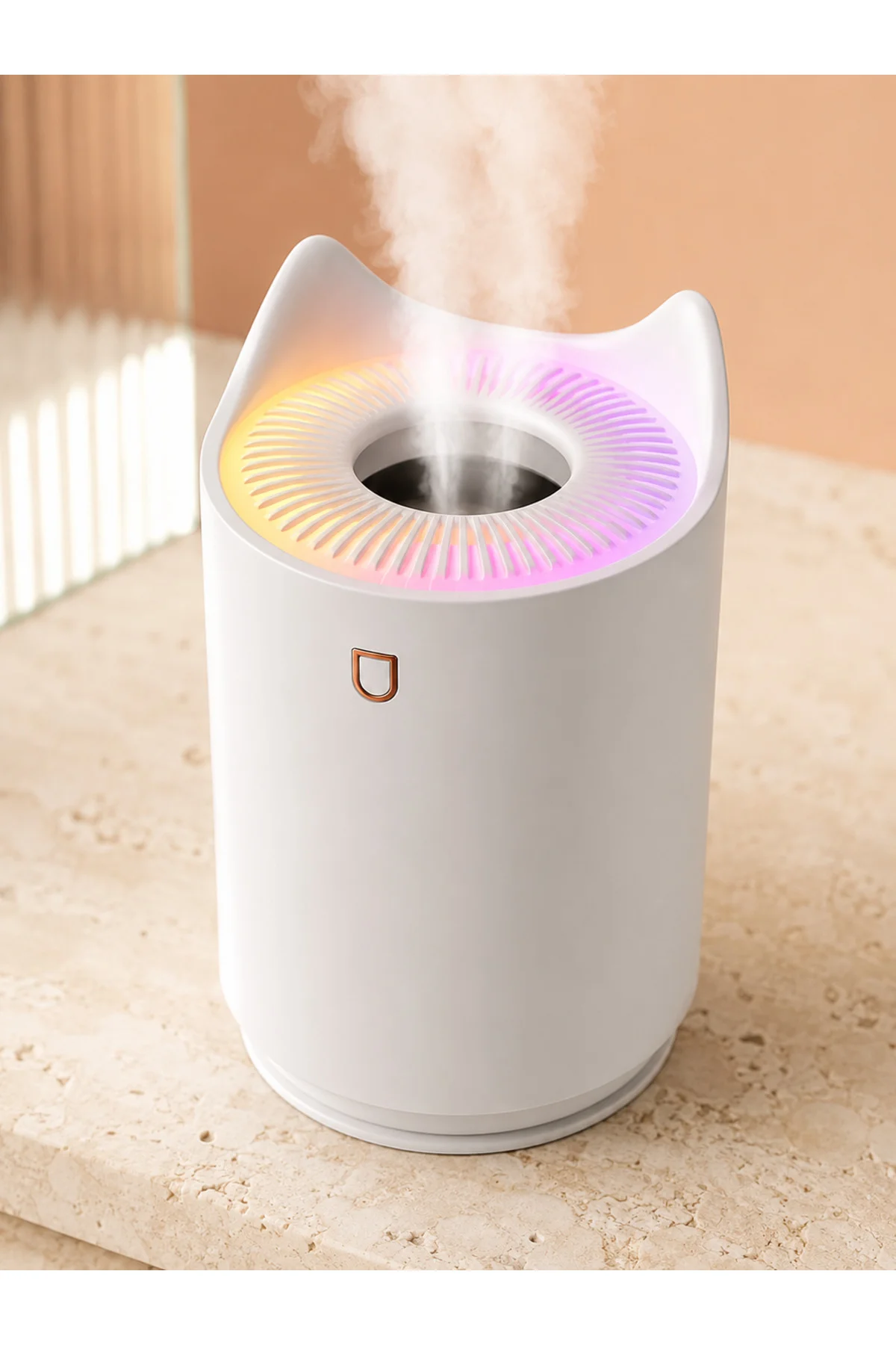 Aroma Difüzör Hava Nemlendirici Sessiz Çalışma LED Gece Lambası - Görsel 2