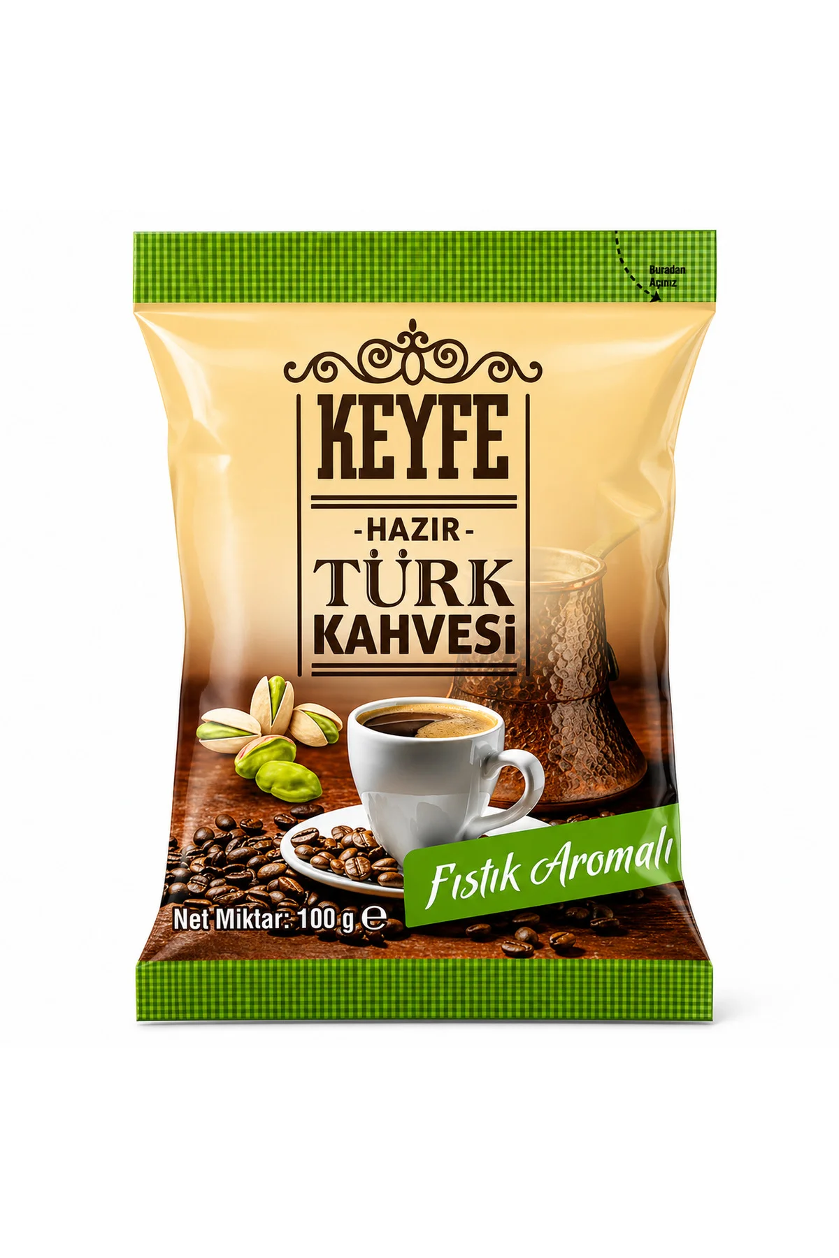 Aromalı türk kahvesi, çikolata, kaymak, fıstık aromalı türk kahvesi