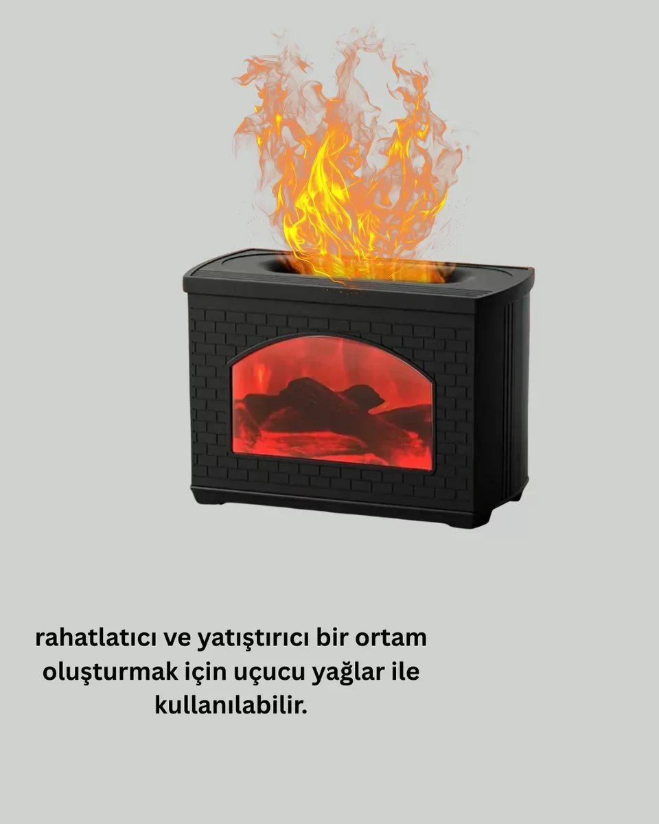 Aromaterapi Destekli USB Ultrasonik Nemlendirici - 270ml Sessiz Ev Nemlendirici