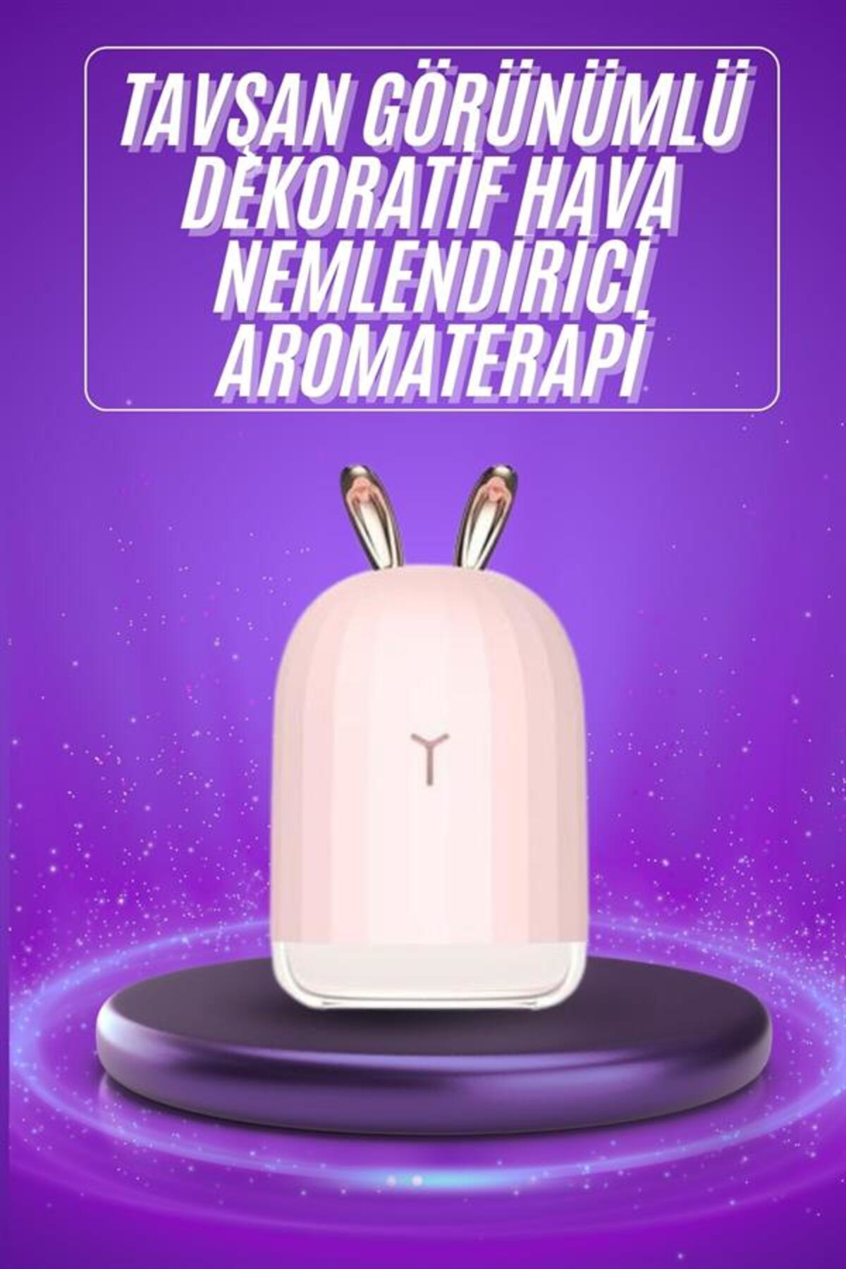 Aromaterapi Hava Nemlendirici Dekoratif USB Şarjlı Tavşan Nemlend
