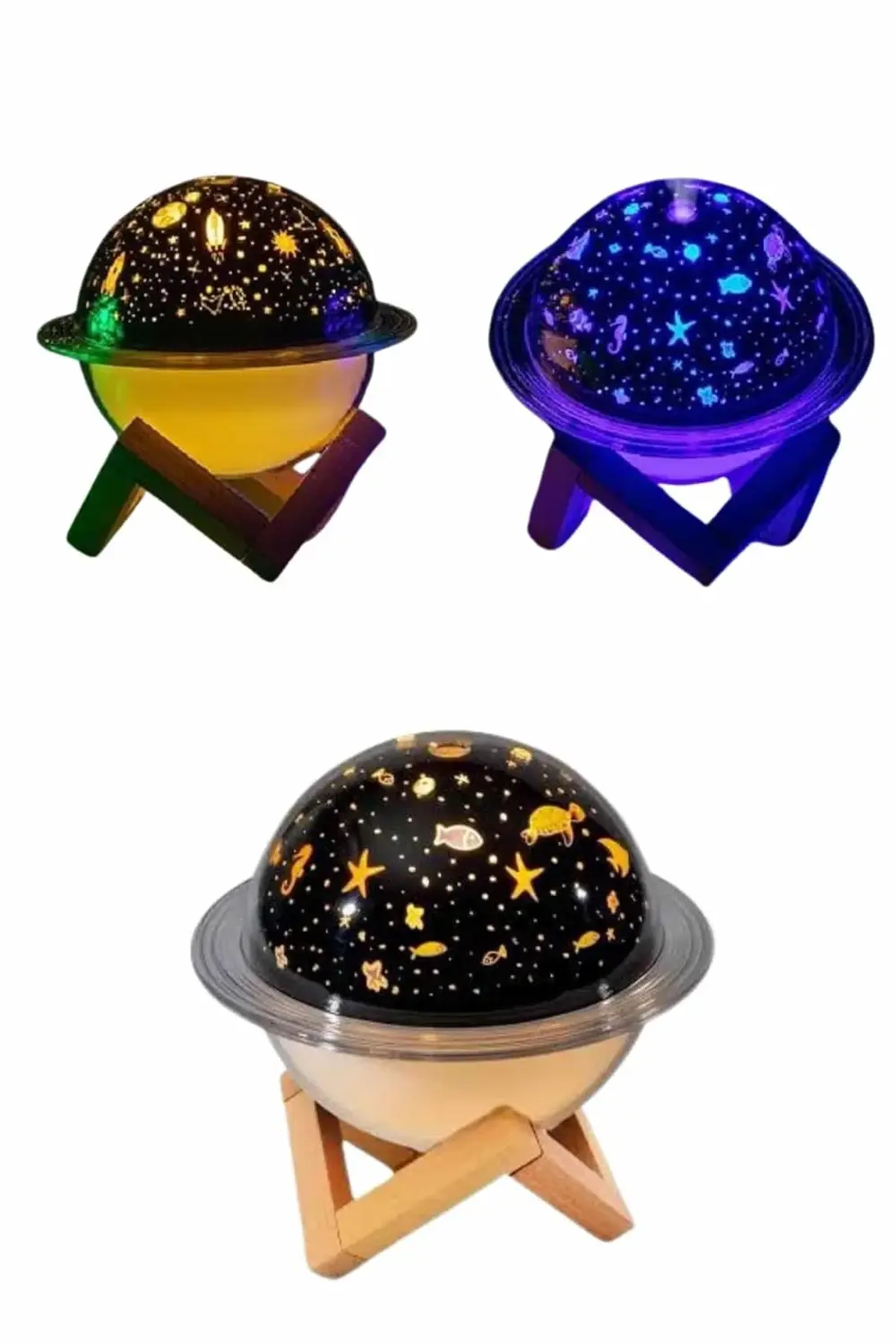 Aromaterapi Hava Nemlendirici Gece Lambası Uzay Model Satürn Oda