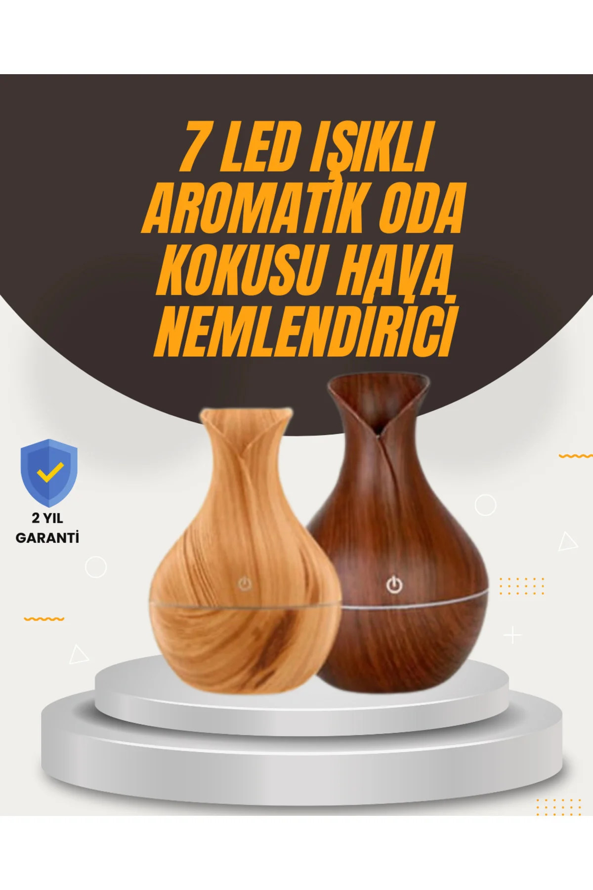 Aromaterapi Özellikli Ultrasonik Taşınabilir Oda ve Ofis Nemlendirici