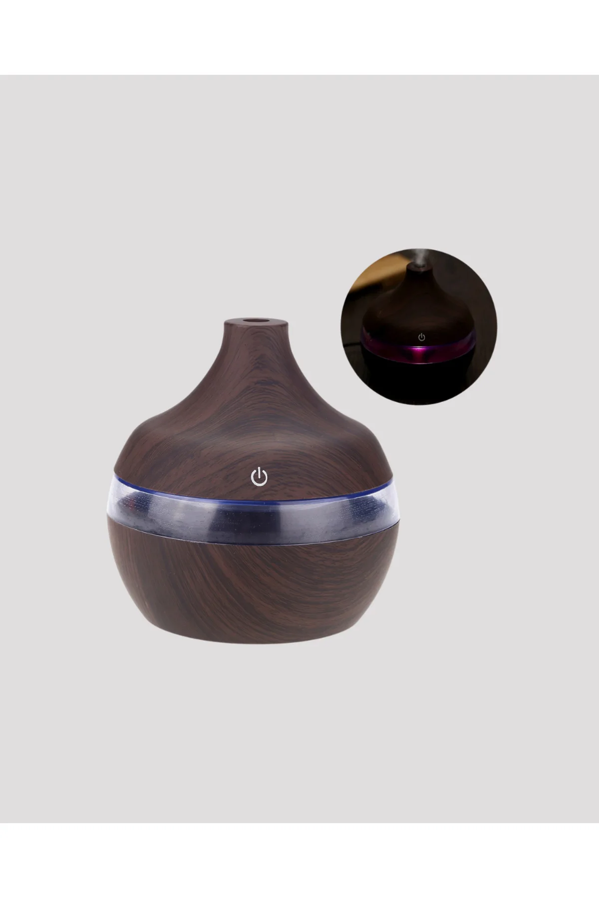 Aromaterapi Uyumlu 300 ml LED Işıklı Oda Kokusu Difüzörü - Lisiny