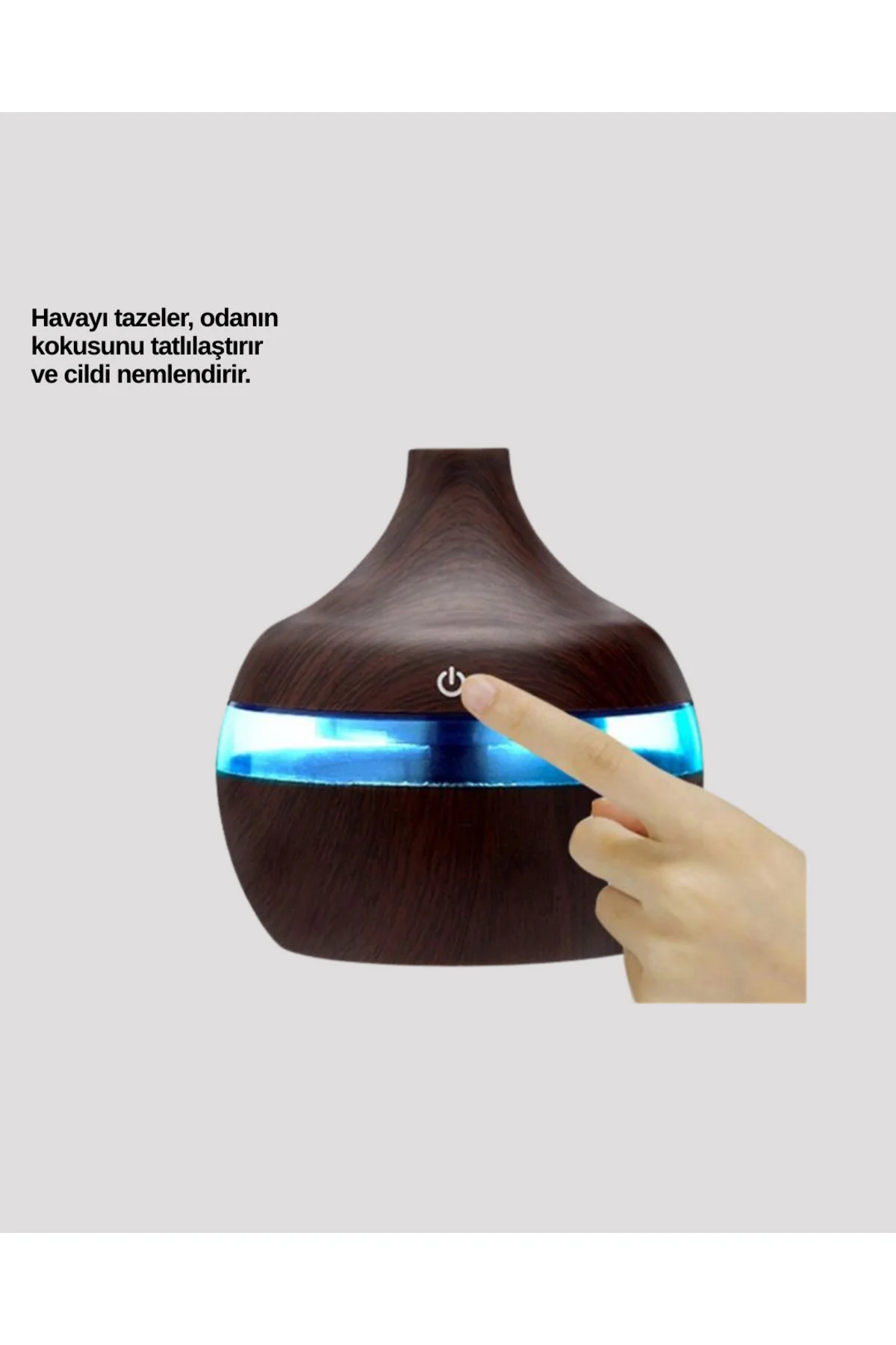 Aromaterapi Uyumlu 300 ml LED Işıklı Oda Kokusu Difüzörü