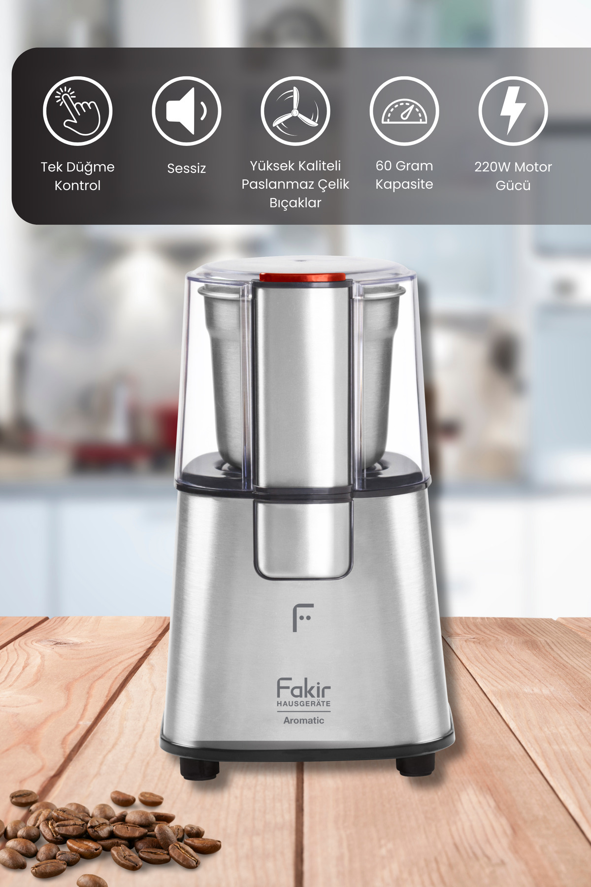 Fakir Aromatic Kahve Baharat Öğütücüsü