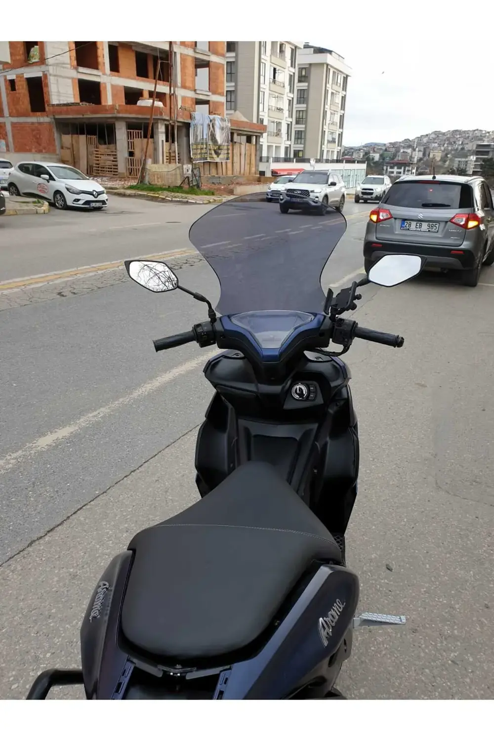 Arome 125 Siperlik Uyumlu Ön Cam 2023-2025 Model 54cm Açıkfüme Re