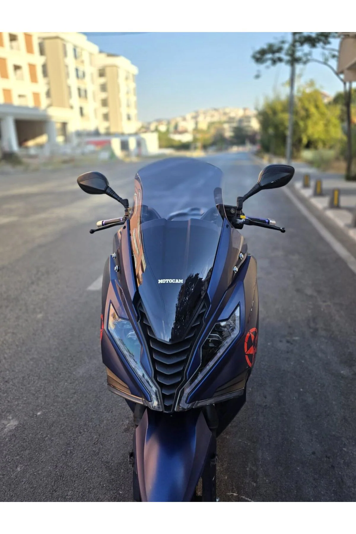 Arora GT 125 Ön Cam 2023-2026 Model 65cm Füme Renkli 4mm ORİJİNAL BOYLU