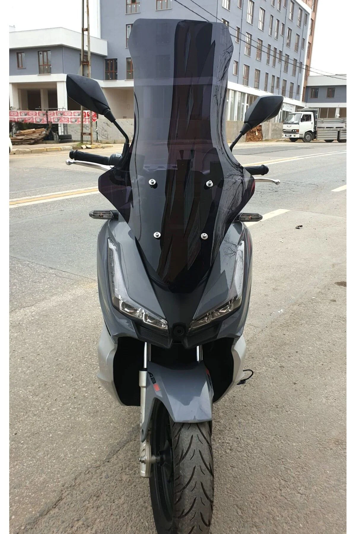 Arora Max PRO 125 Ön Cam 2023-2026 Model 78cm Siyah Renkli 4mm UZ