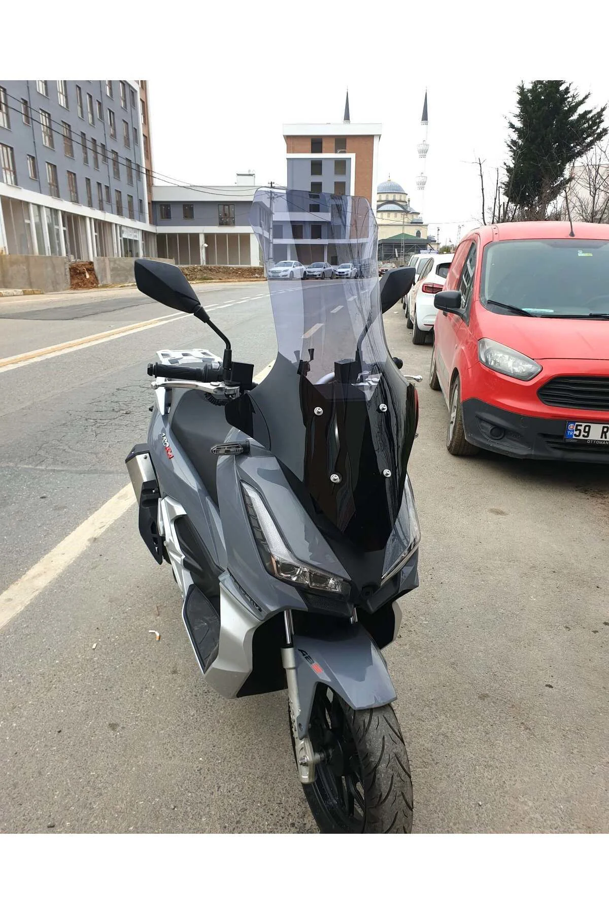Arora Max T Easy 125 Ön Cam 2022-2026 Model 78cm Füme Renkli 4mm UZUN