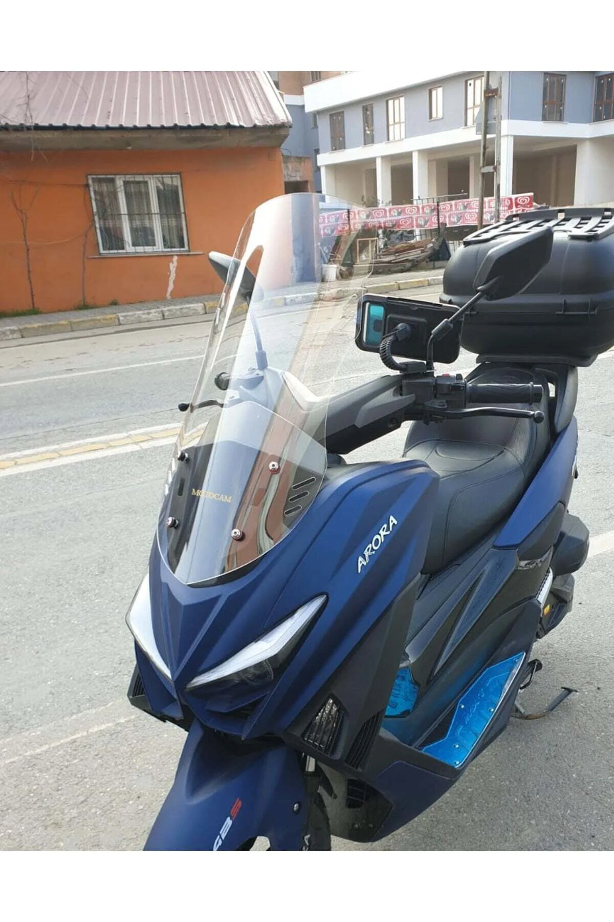 Arora Max T Easy 125 Ön Cam 2022-2026 Model 55cm Şeffaf Renkli 4mm KISA