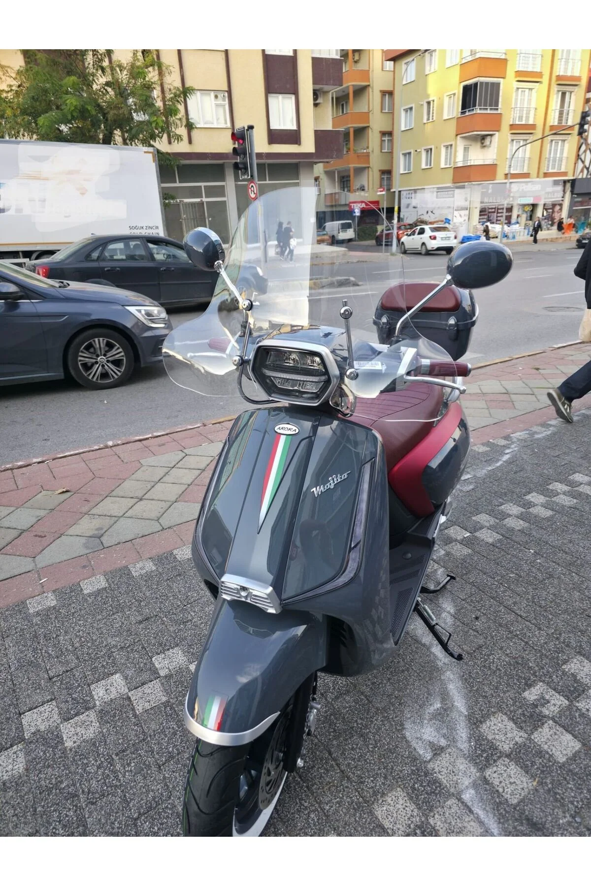 Arora Mojito 50 Ön Cam 2023-2026 Model 43cm Şeffaf Renkli 4mm Elcikli APARATSIZ - Görsel 3