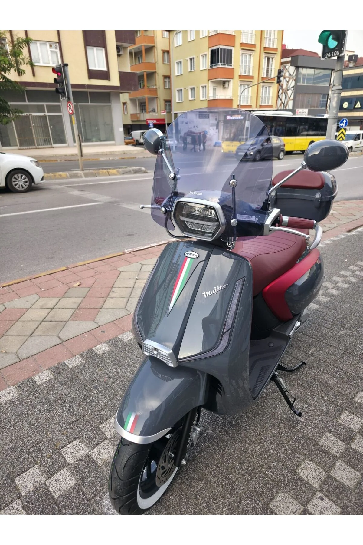 Arora Mojito 50 Ön Cam 2023-2026 Model 41cm Füme Renkli 4mm APARATSIZ - Görsel 3