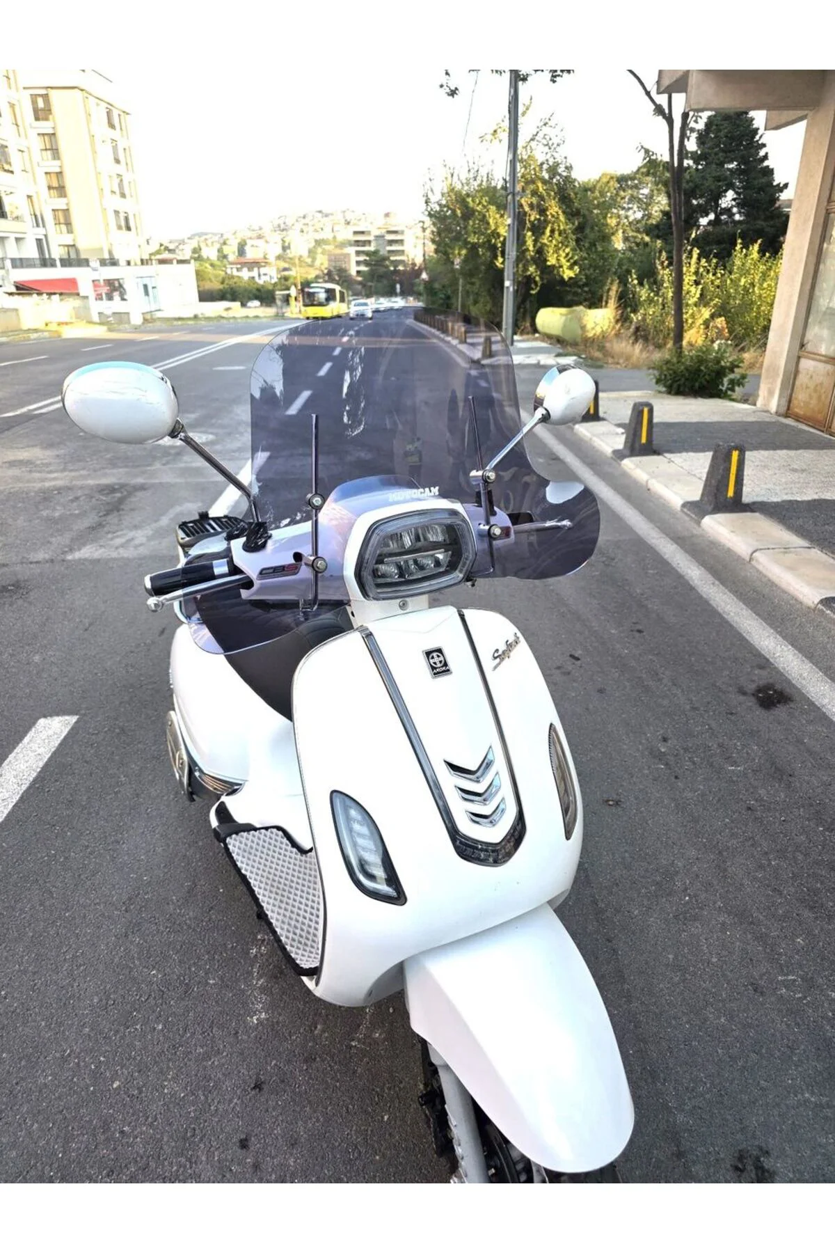 Arora Safari 50 Ön Cam 2021-2026 Model 37cm Füme Renkli 4mm Elcikli APARATSIZ