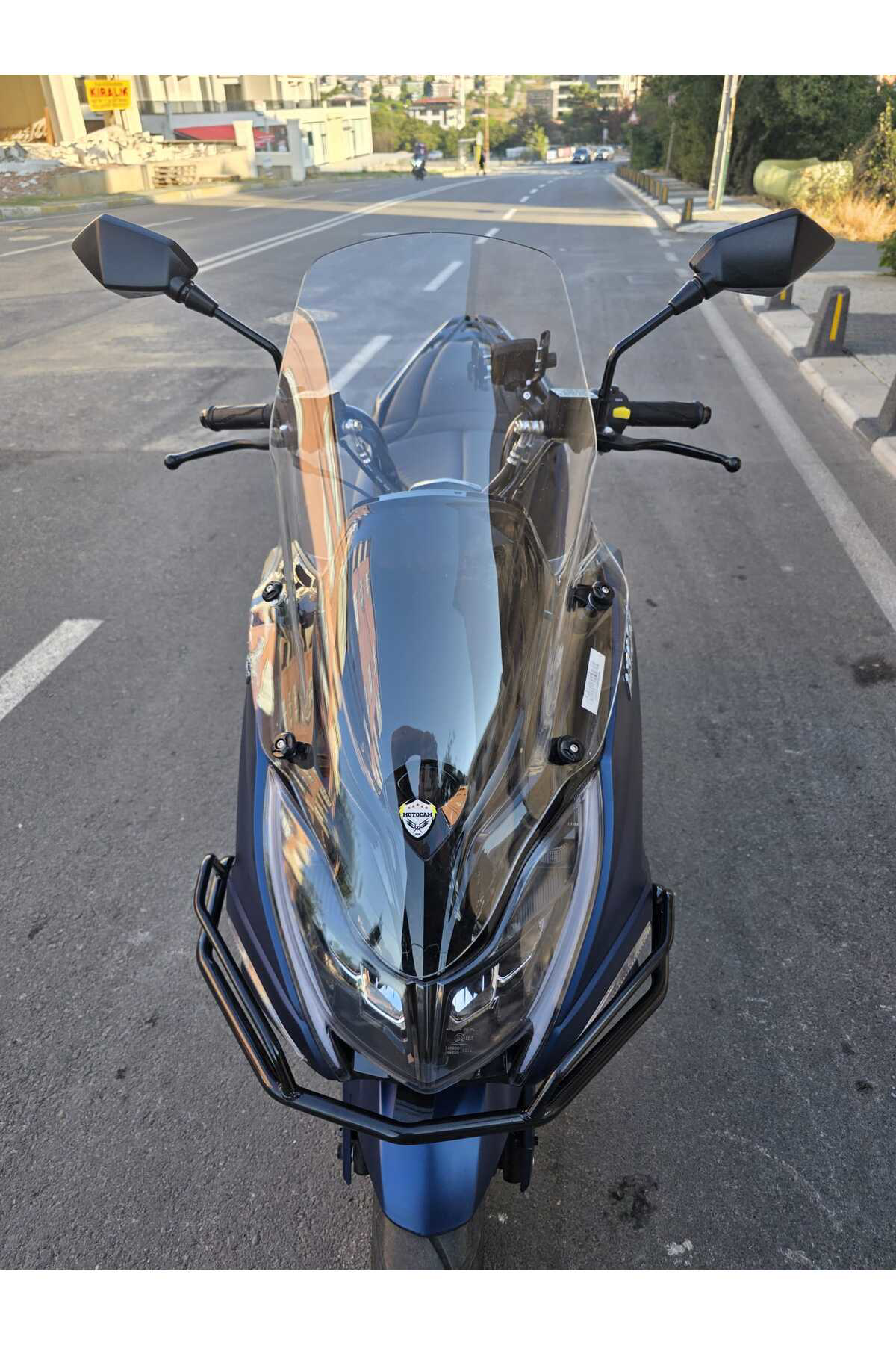 Motocam Arora Safari Pro Siperlik Ön Cam 2023-2025 Model 70Cm Şeffaf Renk