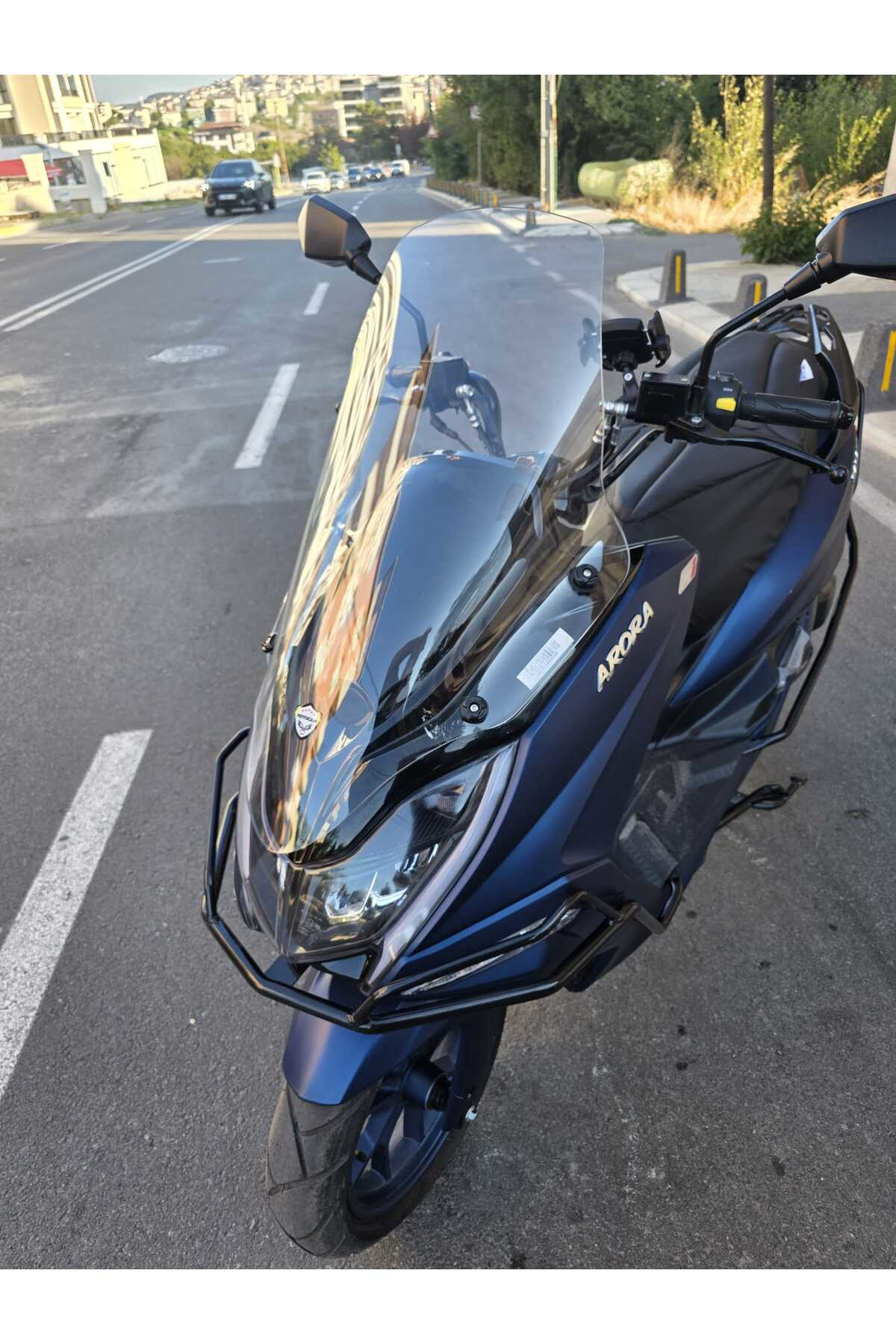 Motocam Arora Safari Pro Siperlik Ön Cam 2023-2025 Model 70Cm Şeffaf Renk