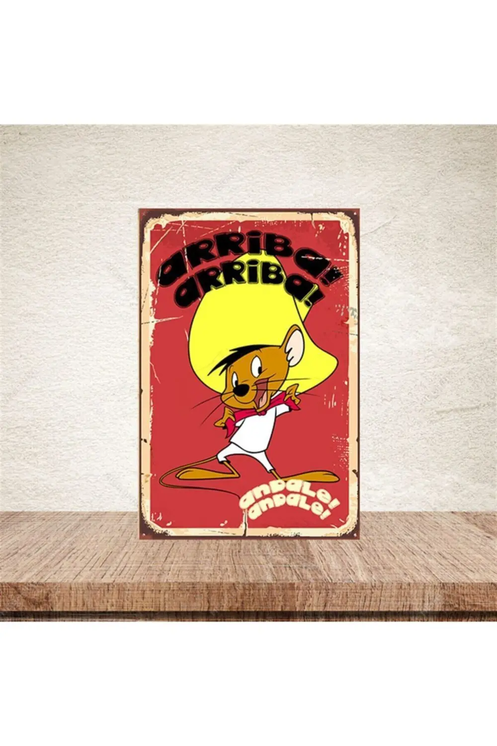 Arriba Arriba Baskılı Retro Ahşap Poster 20-30 cm