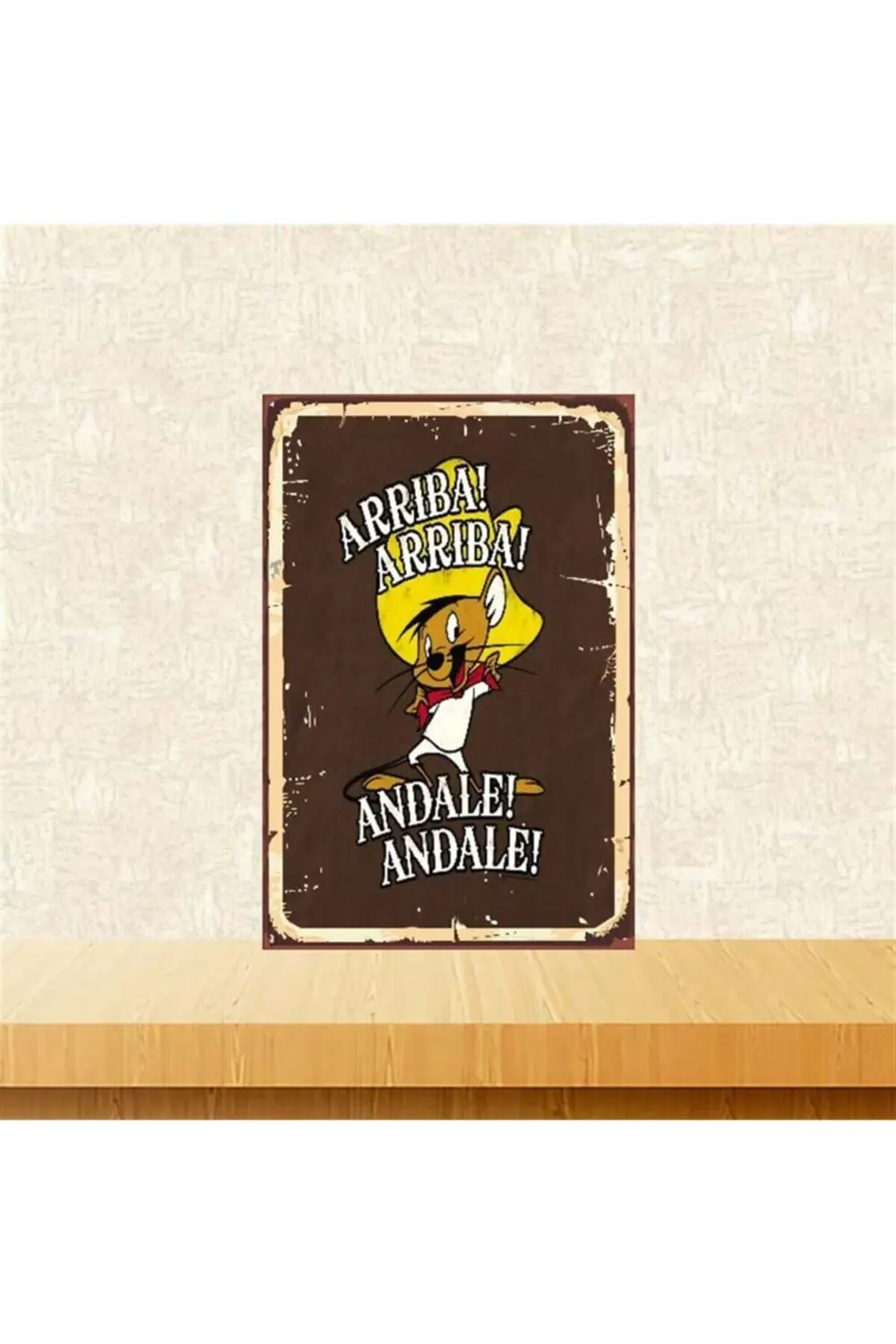 Arrıba Arrıba Tasarımlı Retro Ahşap Poster 20-30 cm