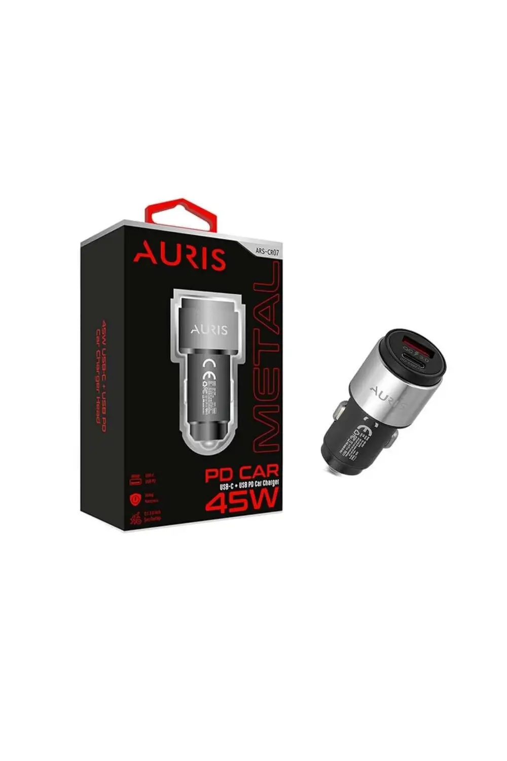 ARS-CR07 45W PD Araç Şarj Cihazı ARS-CR07 45W PD Araç Şarj Cihazı