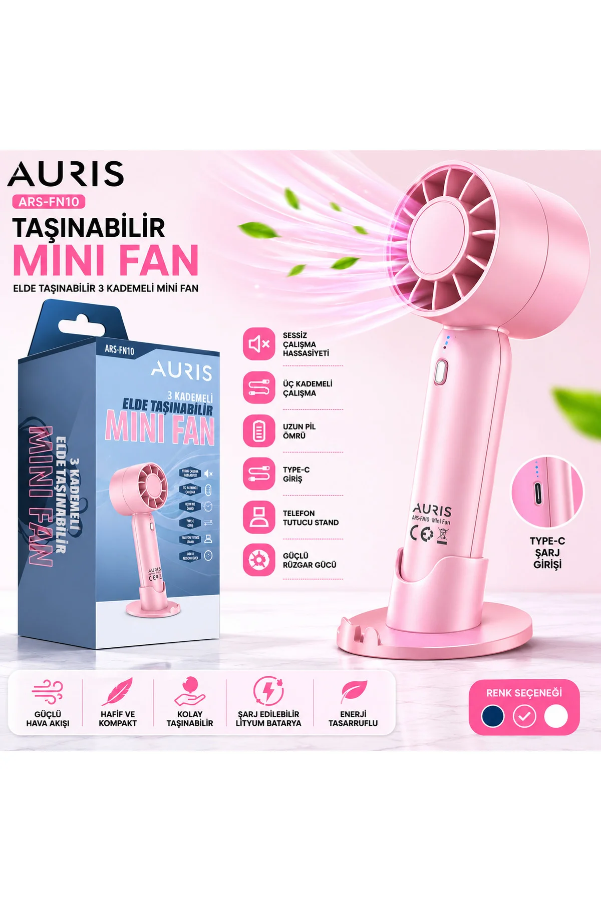 ARS-FN10 Taşınabilir Mini Fan(Kopya)