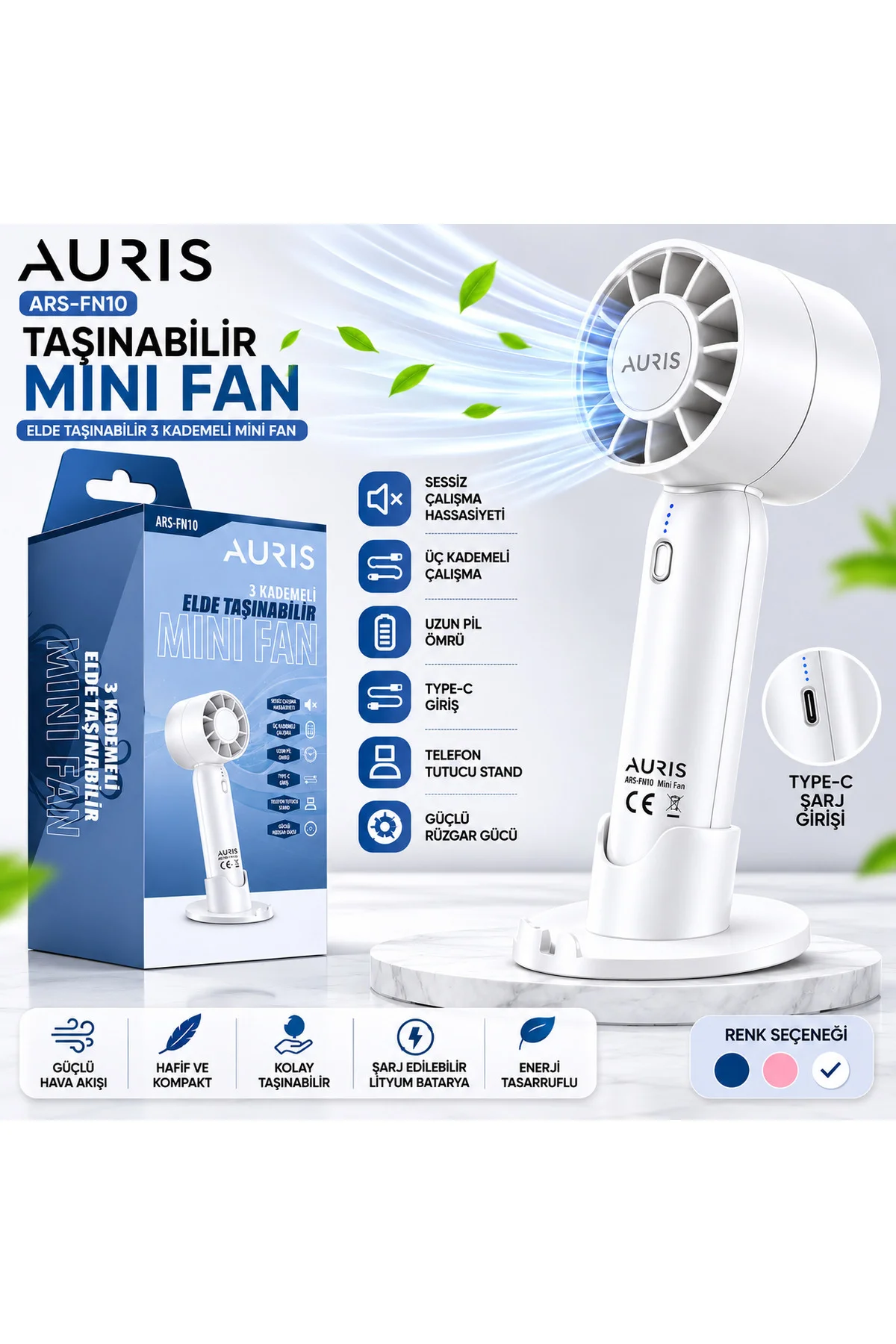 ARS-FN10 Taşınabilir Mini Fan(Kopya)(Kopya)