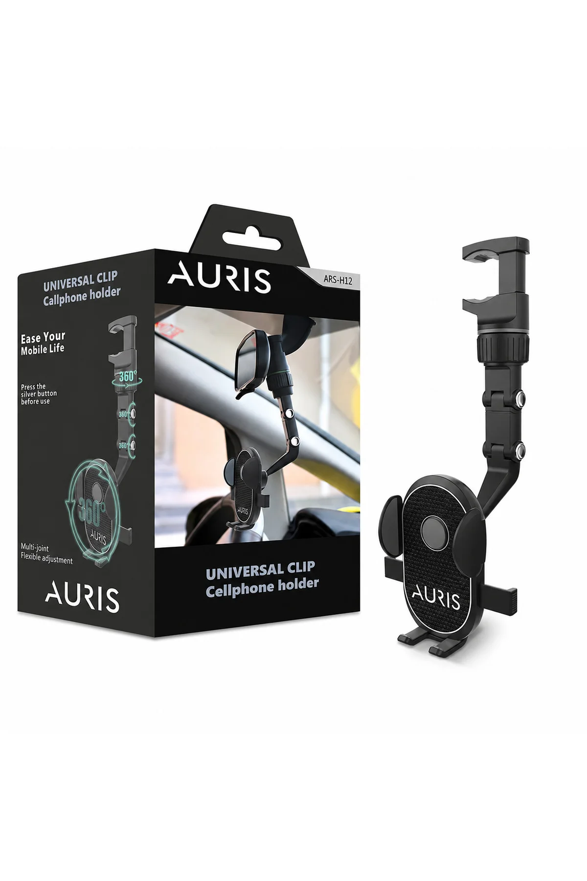 ARS-H12 Universal Clip Araç İçi Telefon Tutucu