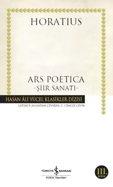 Ars Poetica - Şiir Sanatı - Hasan Ali Yücel Klasikleri