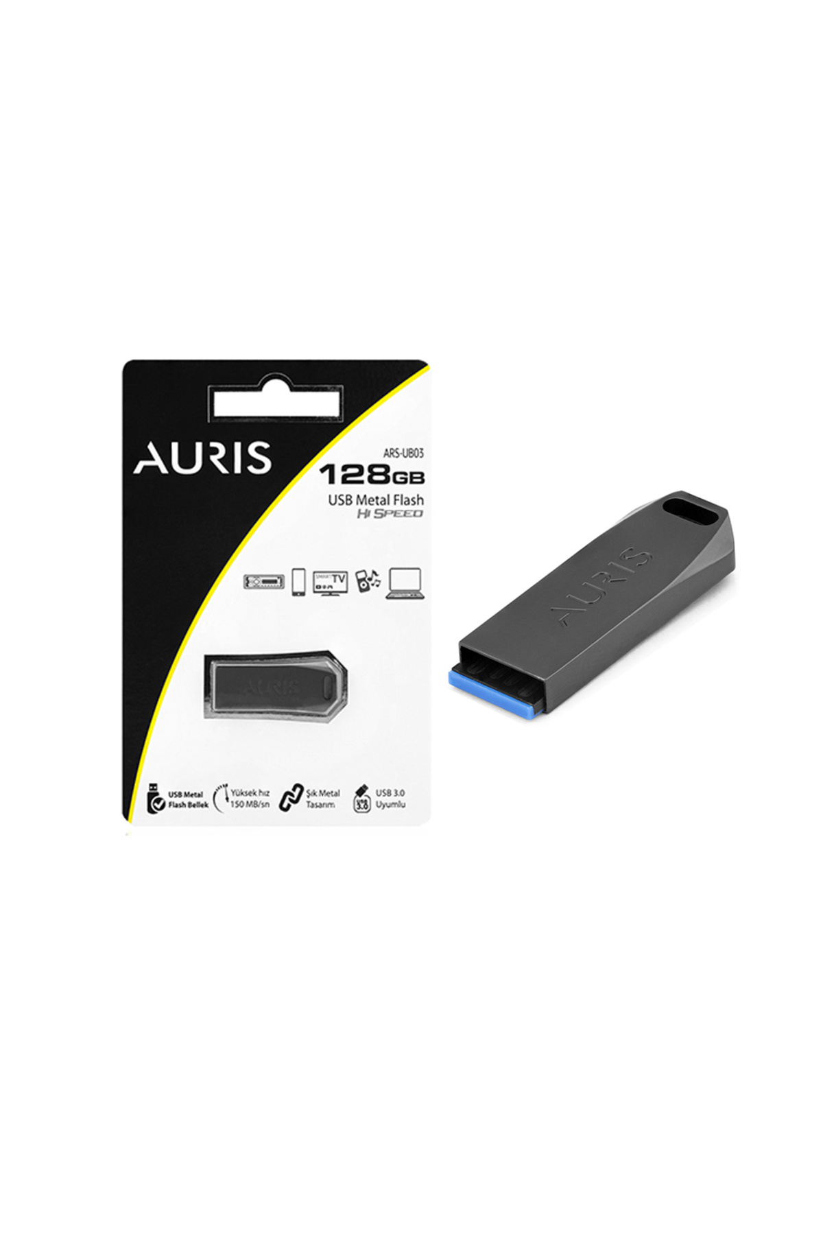 ARS-UB03 128GB USB 3.0 Metal Flash Bellek