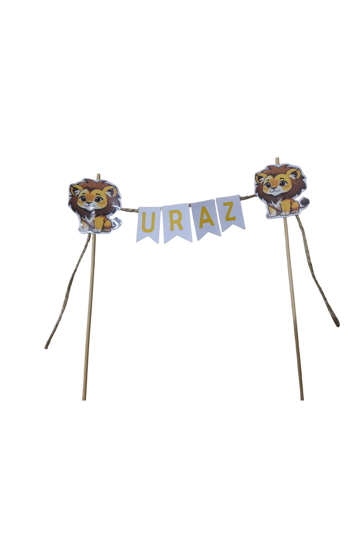 ARSLAN KONSEPTLİ DOĞUM GÜNÜ İSİMLİ PASTA SÜSÜ FLEMASI