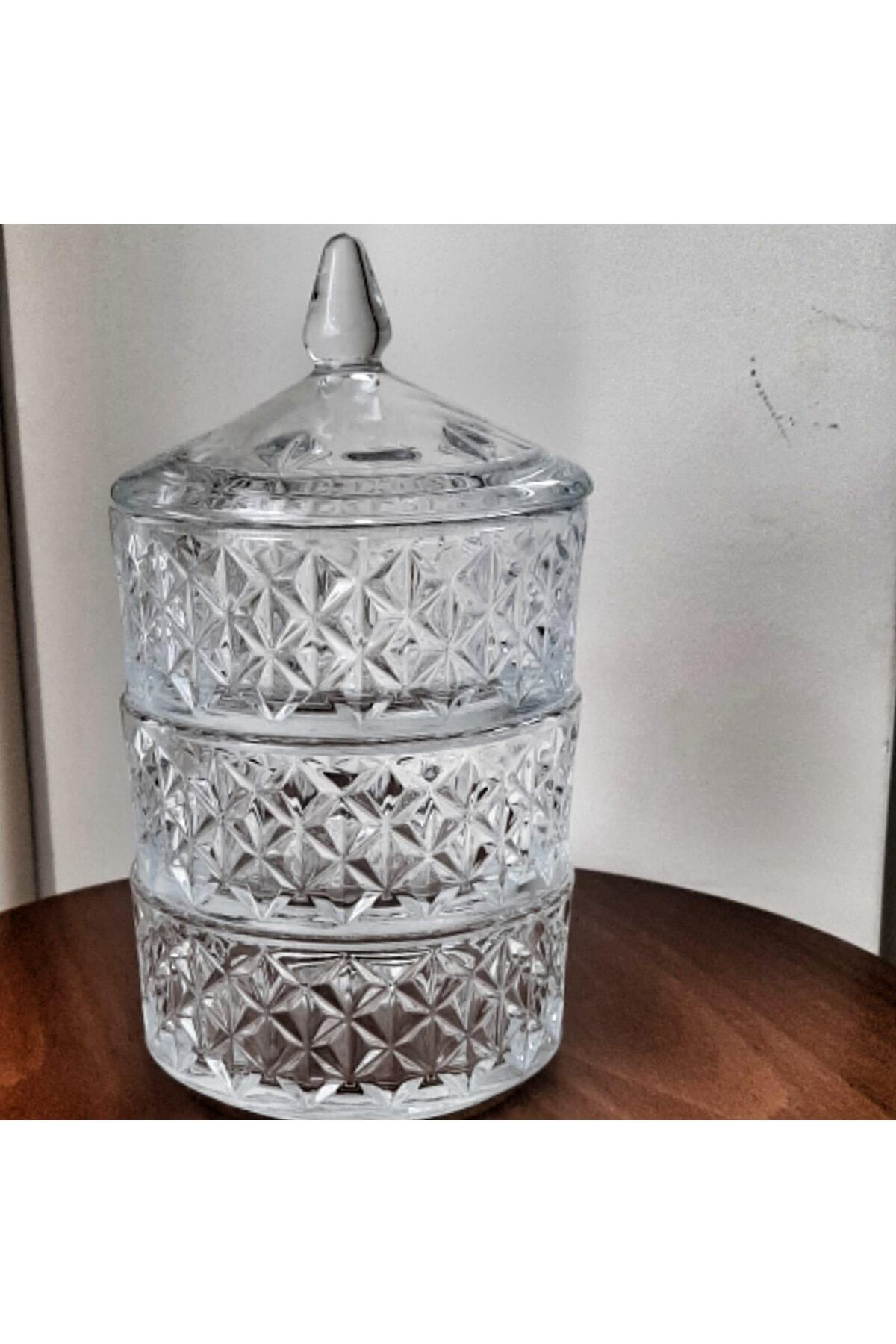 Art - Cam Kapaklı Şekerlik - Baharatlık - Kavanoz - Kurabiyelik -